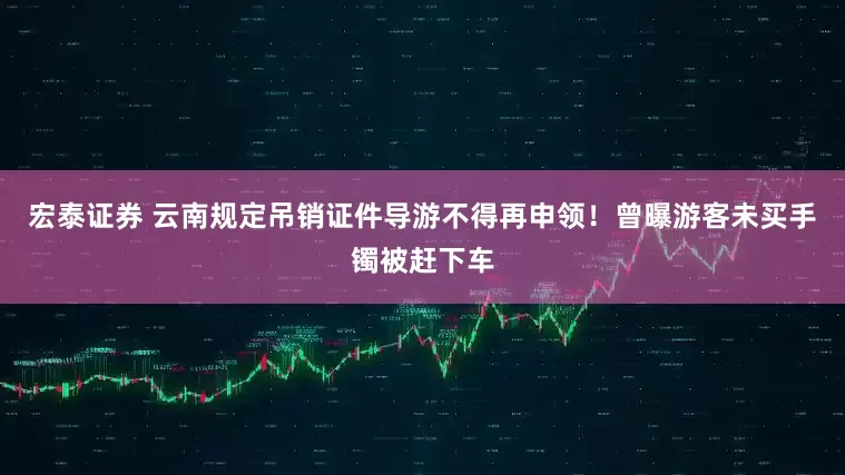 宏泰证券 云南规定吊销证件导游不得再申领！曾曝游客未买手镯被赶下车
